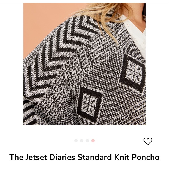 NWT The Jetset Diaries Standard Knit Poncho - OS - Picture 4 of 11